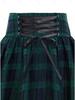 Women's Retro High-Waisted Tie-Waist A-Line Flare Skirt