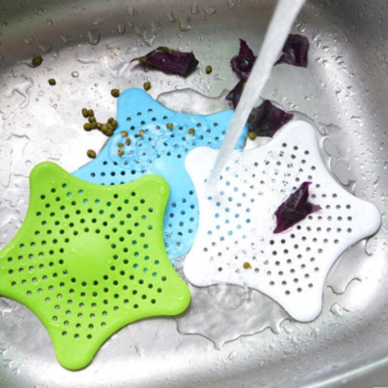1 bathroom silicone strainer (choose one color) green