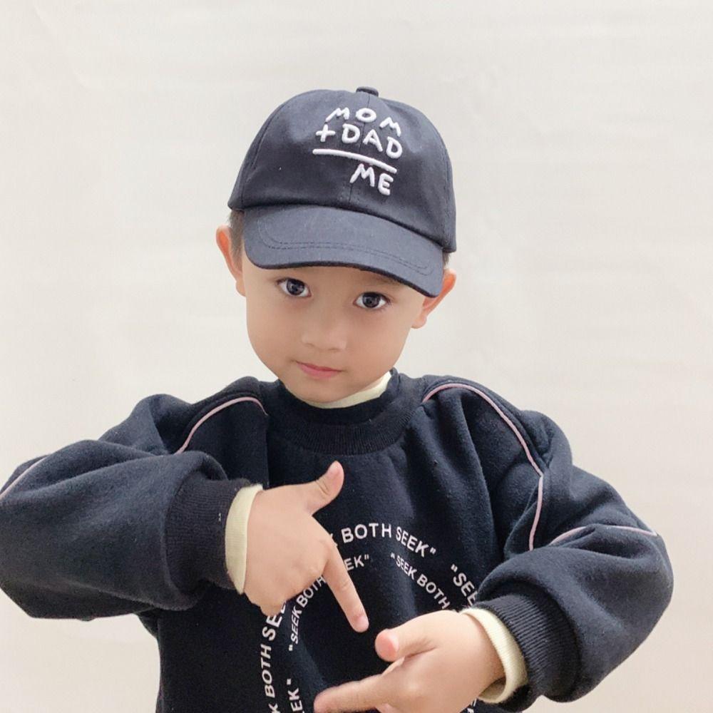 Cute Embroidery Baseball Caps Adjustable Sunscreen Hats Gifts Children's Cap  For Boys Girls