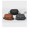 Horizontal Shoulder Bag Men Crossbody With Lid Style Big Brand Simple