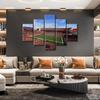 5 Stück Raymond James Stadion Tampa Bay Fußball Rot Blau Fußball Männer Jungen Geschenk Bilder Gemälde HD Druck Home Decor Moderne Kunst