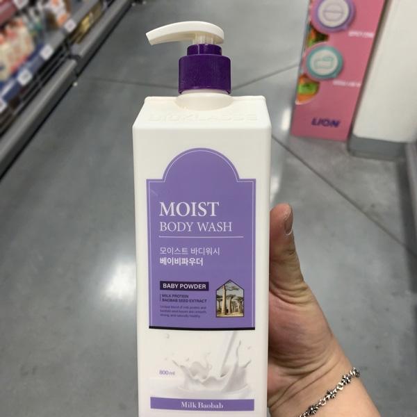 Milk Baobab Moist Body Wash Baby Powder 800ml
