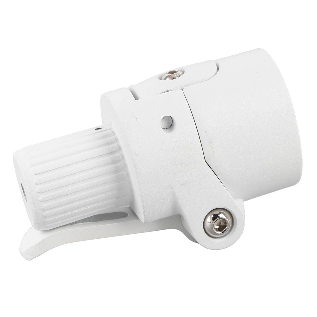 Electric Scooter Folding Pole Base ABS and Alloy Non Slip Coating Folding Pole Fitting Base for Cycling White