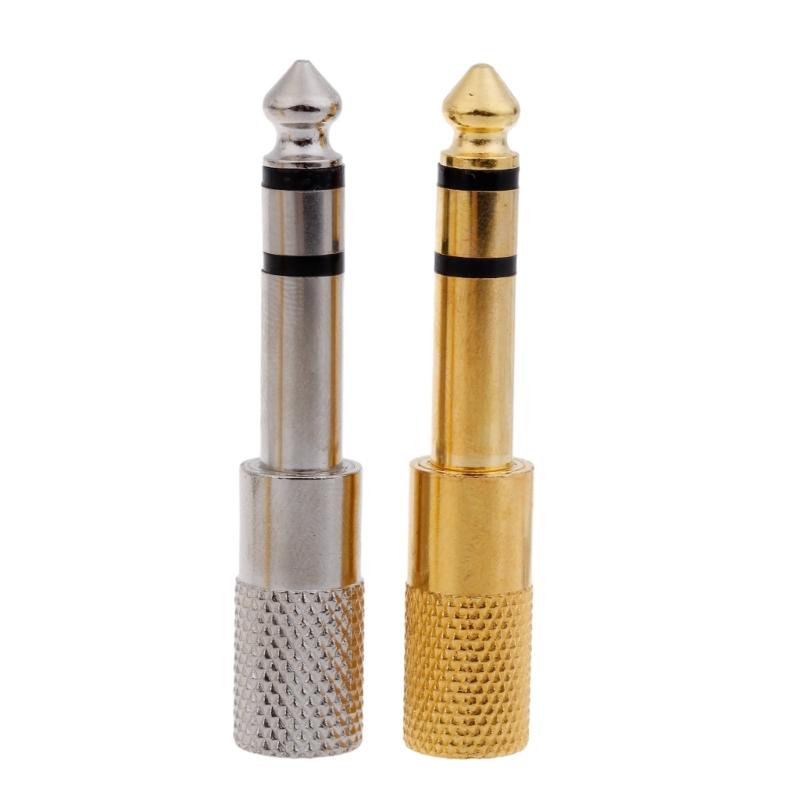 4pack Quality 6.35mm (1/4)inch Male To 3.5mm(1/8)inch Female Adapter 3.5mm Male To 6.35mm Female Plug Headphone Adapter