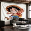 One Piece Monkey D Luffy Wall Tapestry Aesthetic Wall Hanging Printed Fabric Blanket Decorative Tapestries For Bedroom Living Room Home Decor