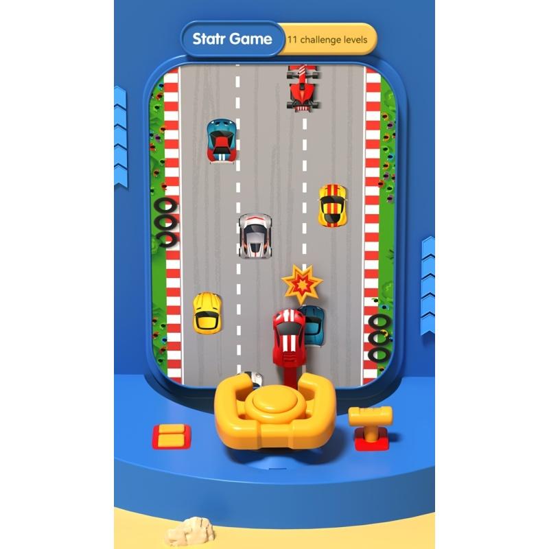 Adventure Racing Game Machine Puzzle Toy Focus On Training Simulated Car Steering Wheel Speed Adjustment Simulated Sound Effects Challenge