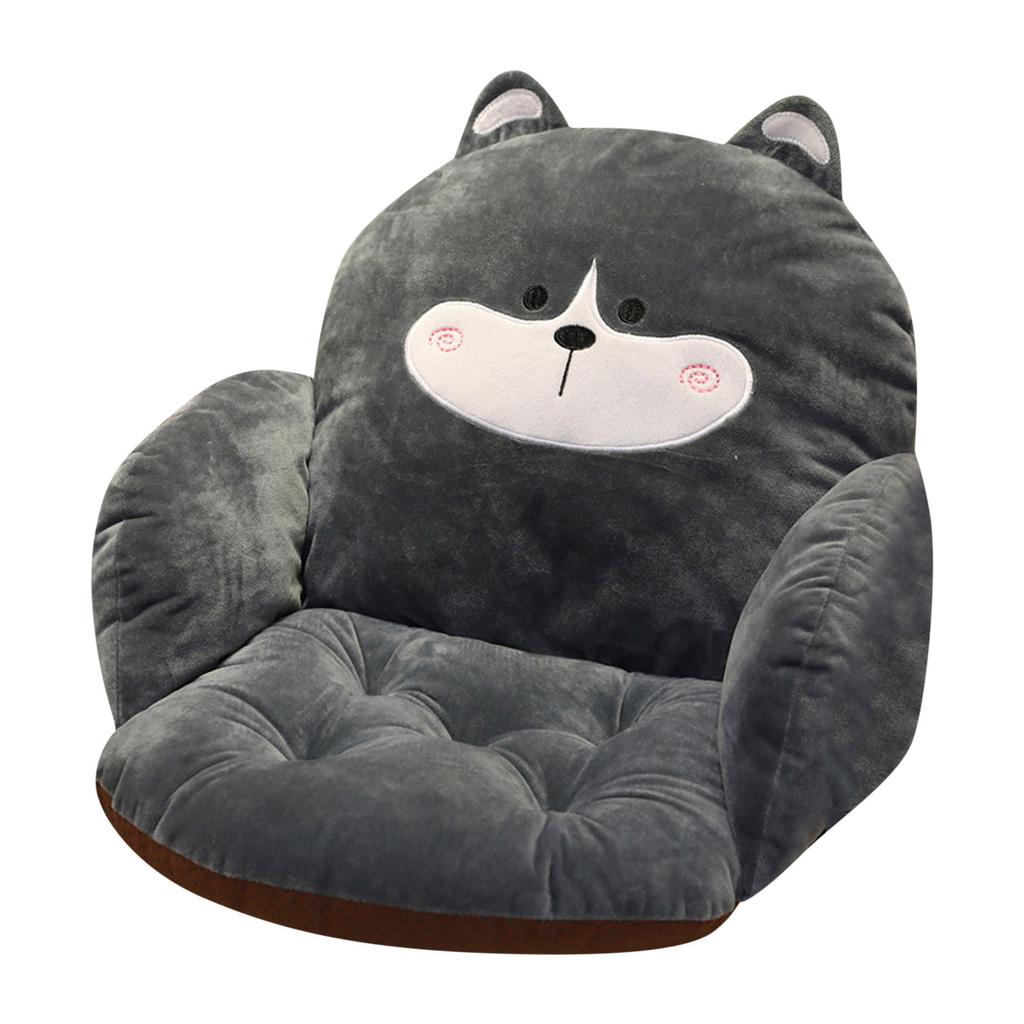Home Decoration Cartoon Plush Chair Cushion Non-Slip Lumbar Support Chair Cushions Cartoon Animal Soft Comfortable Chair Pillows
