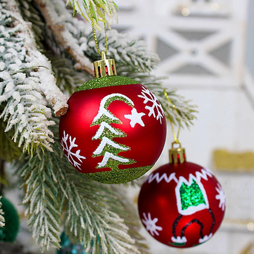 Christmas Ball 6cm16pcs Electroplated Plastic Ball Christmas Decoration Set