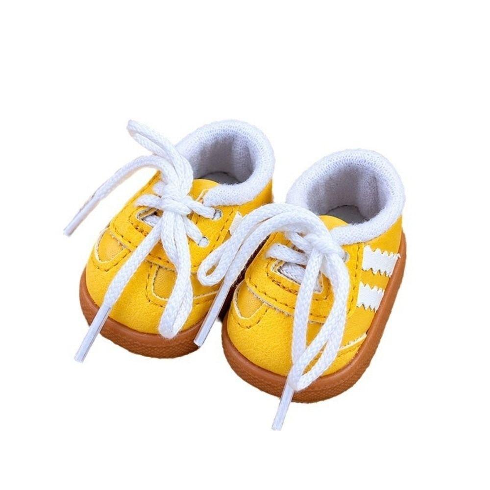 1Pair Cute Style Mini Doll Sneakers Lace Up Doll Footwear New Doll Shoes  For Potato Mia Doll