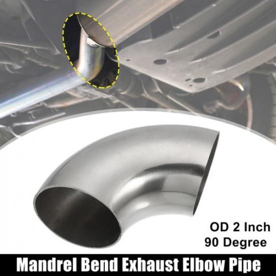 1 Pcs OD 2 90 Degree 12mm Thickness Bend Tube Exhaust Elbow Pipe for Car