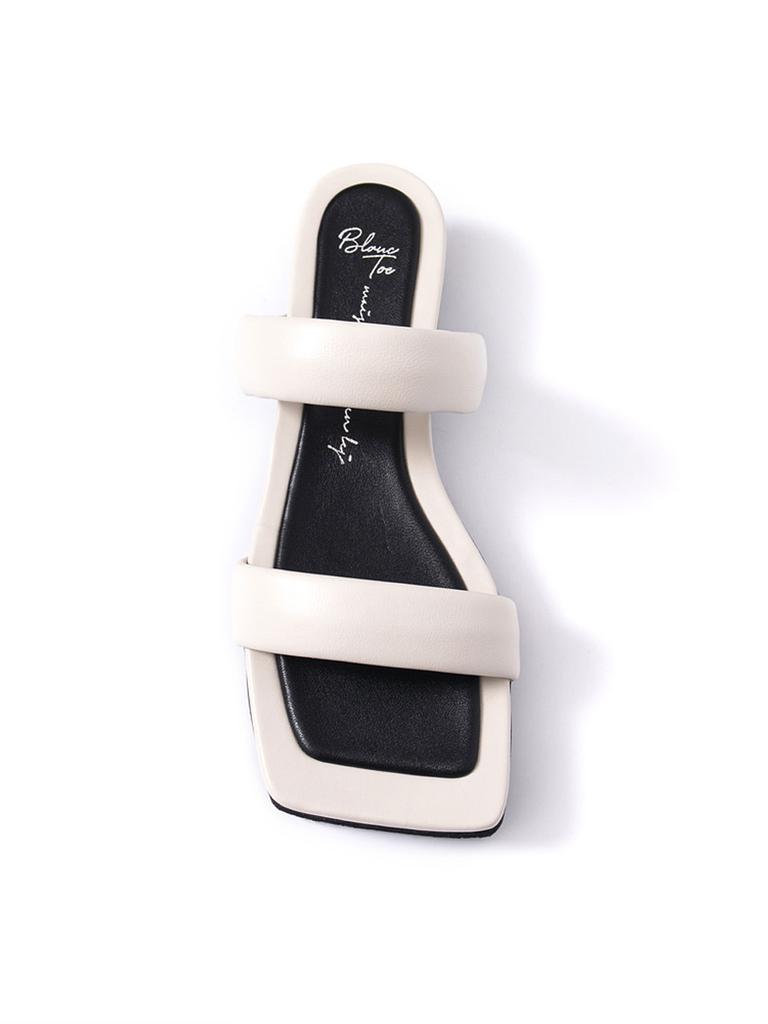 Blanc Toe Platform Sandals B22S51-Cream