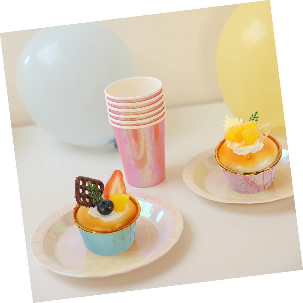 WINOMO 6 Pieces Simulation Food Cupcake Model Food Sample Cupcake Model Sample Food Model Bread Western Food Simulation