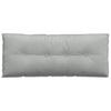 Back Cushion Light Grey 120 x 50 cm Cord Fabric