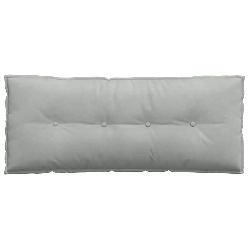Back Cushion Light Grey 120 x 50 cm Cord Fabric