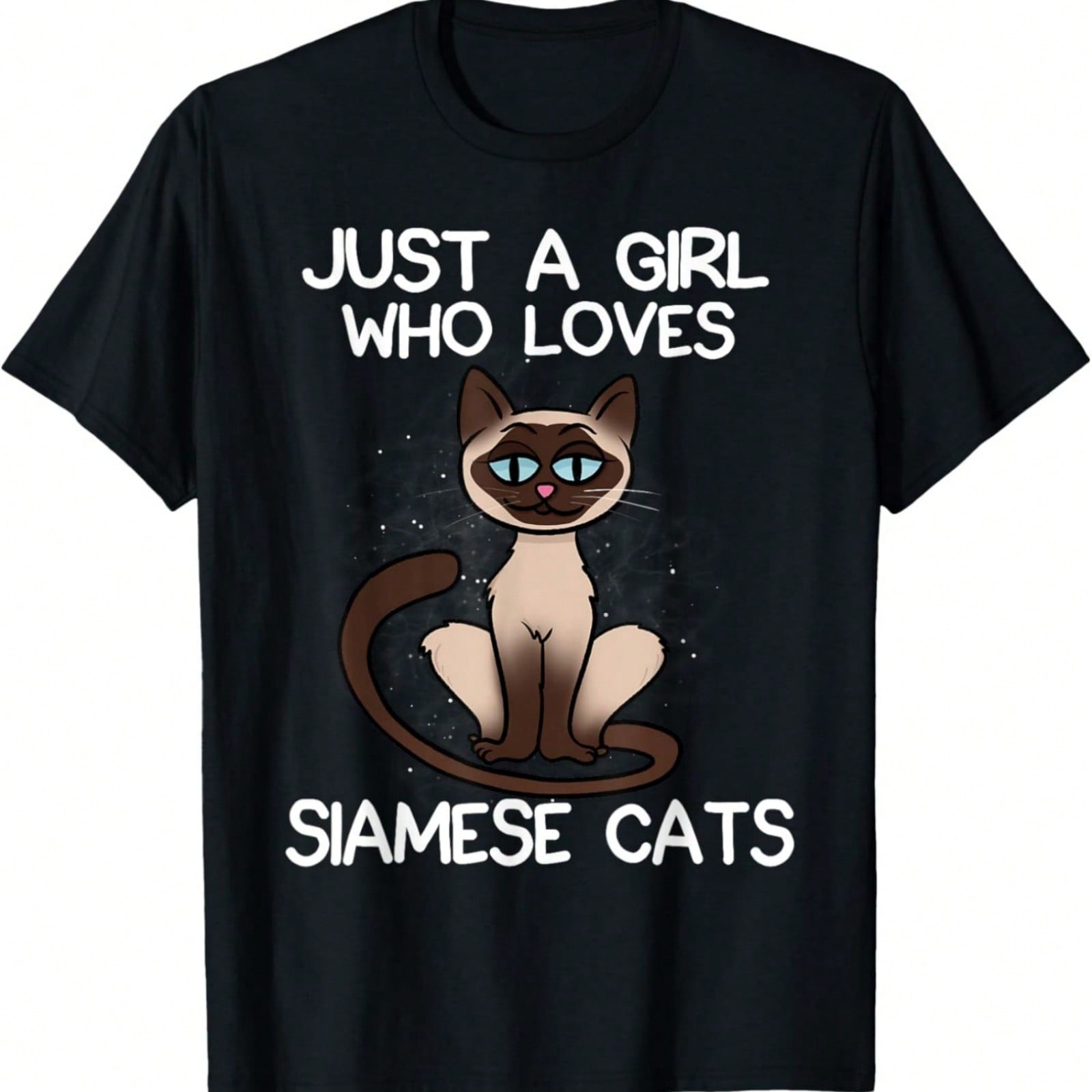 Just A Girl Who Loves Russian Blue Cats T-Shirt S разноцветный