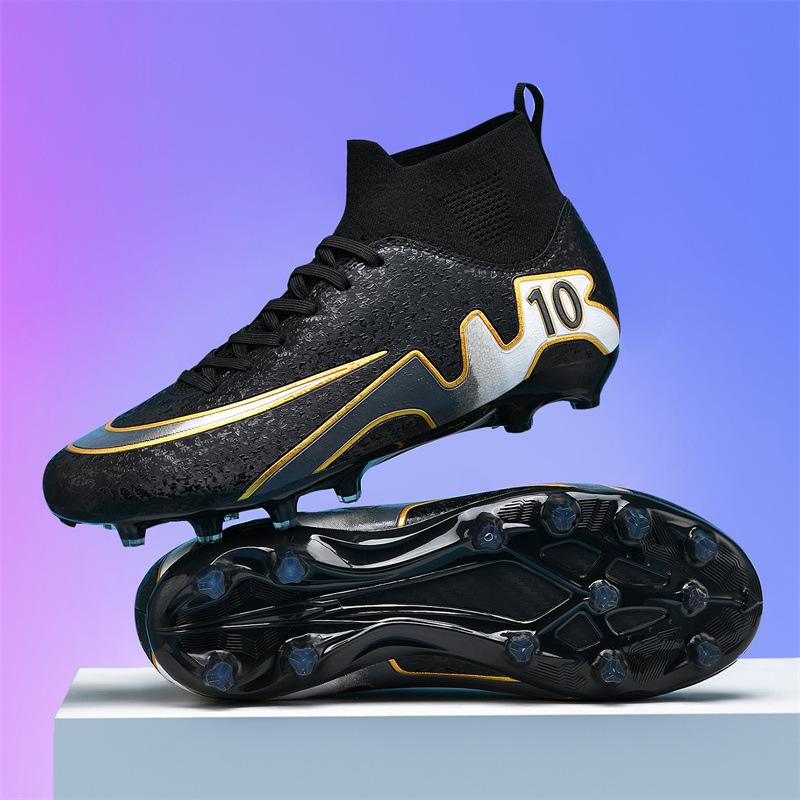 Unisex Messi High-Top AG Soccer Cleats for Adults & Youth - Ideal for Grass Training & Competitions