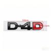 Suitable for D4D car logo, four-wheel drive modified D-4D car sticker ABS trunk logo