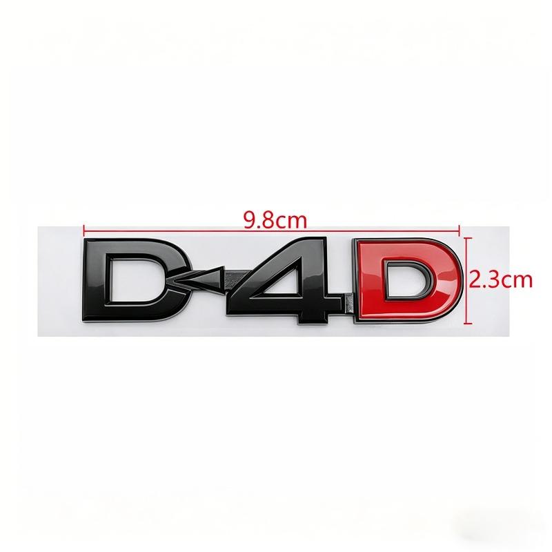 Suitable for D4D car logo, four-wheel drive modified D-4D car sticker ABS trunk logo