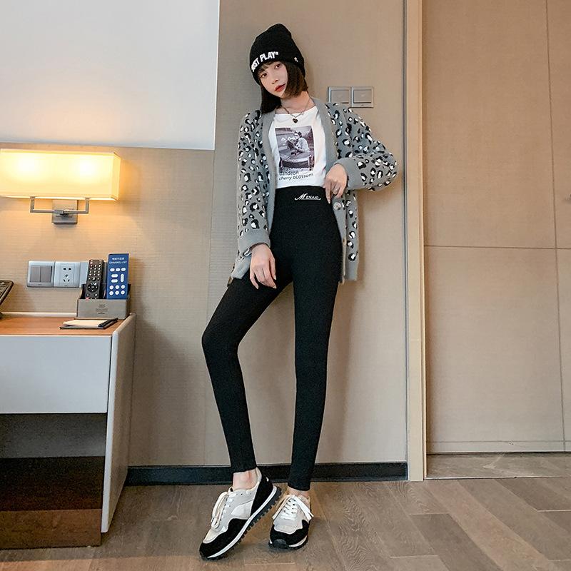 Women's Leggings Autumn and Winter Velvet Outer Wear Yiwu Muxin Clothing Small Foot Pencil Pants Cloud Velvet Thickened Cotton Pants