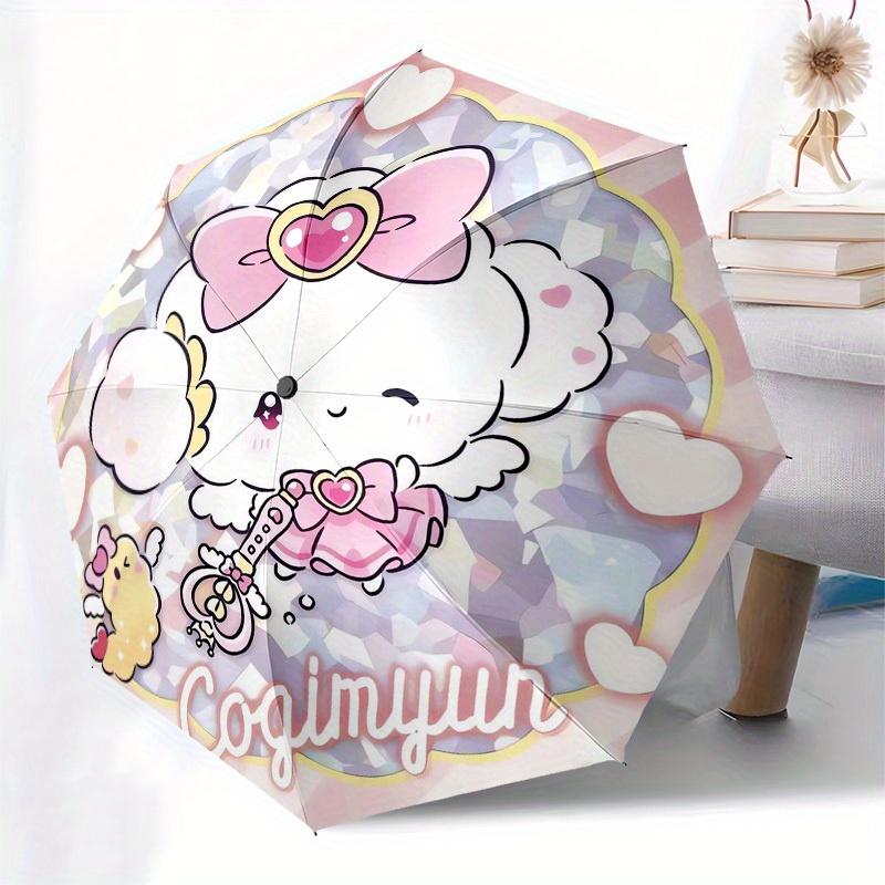 1pc Corgimyun Cute PlushieUmbrella with Plastic Handle,Suitable for All Seasons Home Travel Outdoor UmbrellaSanlio187