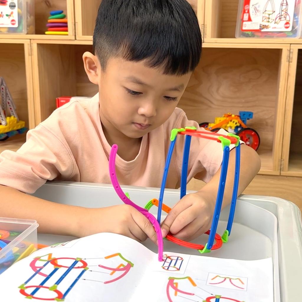 GeoStix 3D Building Toys  Educational Toys  Ages 5+  148 Piece Set