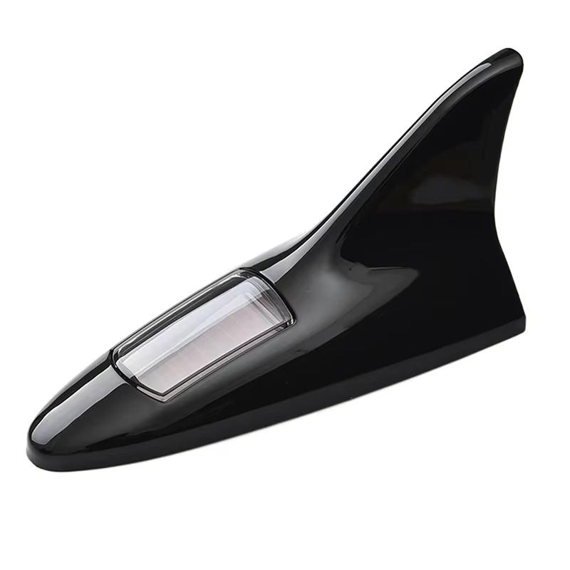 Solar LED Car Caution Emergency Warning Light Flashing Car Shark Fin Lamp Anti Rear End Collision Warning Safety Auto Tail Lamp