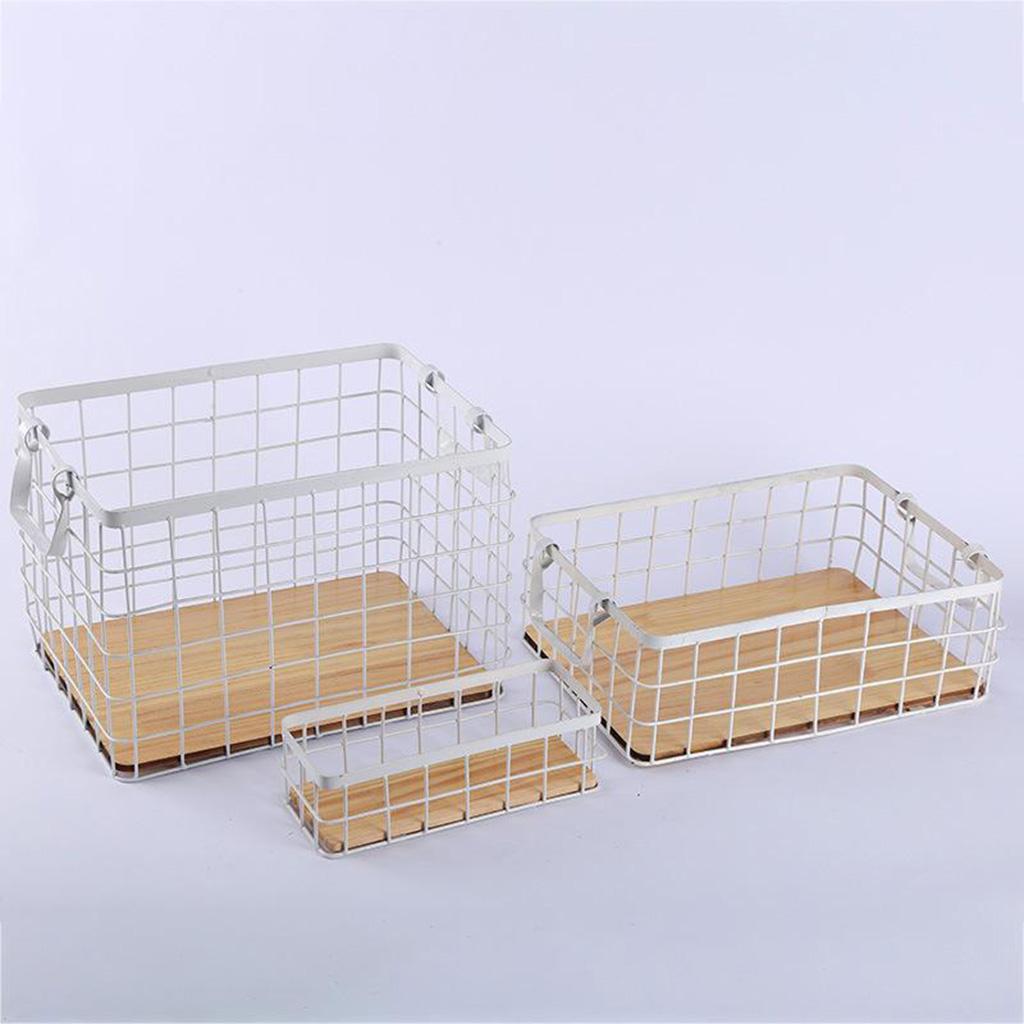 Kitchen Inspired Storage for Metal Rack Organizing Baskets