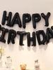 Black Latex Aluminum Foil Happy Birthday Balloons Set Baby Shower Globos For Boys Girls Birthday Party Decorations Supplies