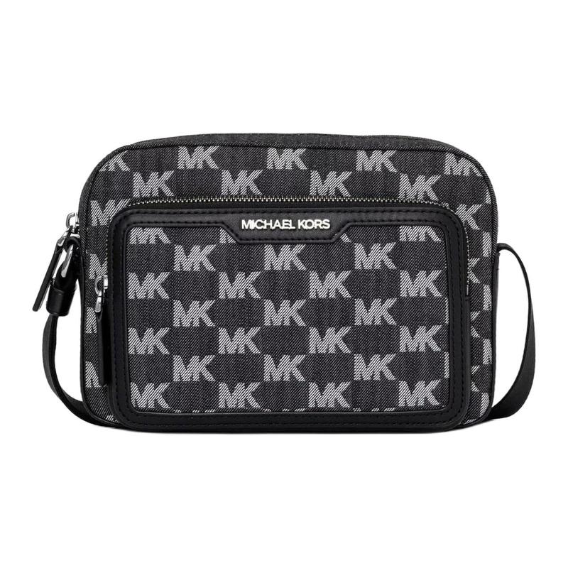 MICHAEL KORS COOPER brand logo classic logo printed all over camera bag shoulder crossbody bag men s black чёрный