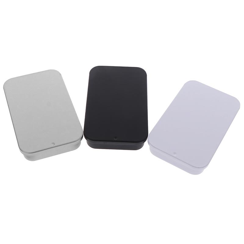 Small Metal Tin With Sliding Lid Sweets Lip Balm Beard Wax Cream Pills 8X5X1.5Cm