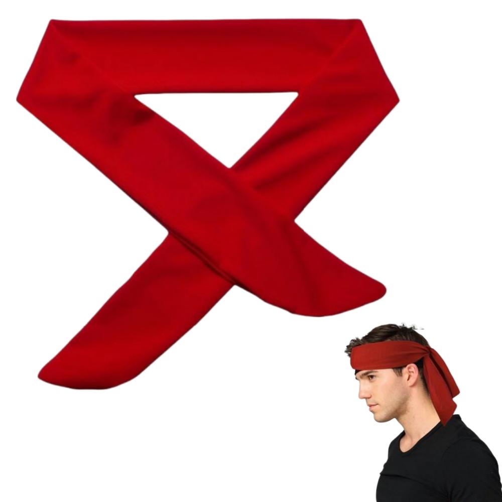 

Быстросохнущая дышащая спортивная повязка на голову для мужчин и женщин в пиратском стиле, поглощающая пот повязка для волос с регулируемым ремешком для тенниса, бега 1pc красный