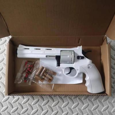 Mechanical Continuous Firing Revolver  357 Toy Gun Automatic Pistol Soft Dart Bullet CS Outdoor Weapon for Kid Adult