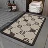 New Morandi Color Bathroom Doormat Balcony Floor Mat Modern Simple Bedroom Living Room Waterproof Leave-in Carpet