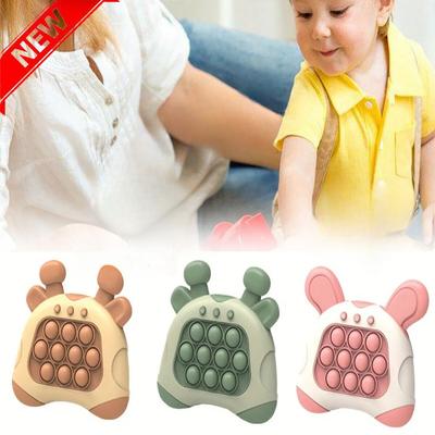 Quick Push Pop Light Up Game Fidget Toys Elektronická bublina ruční konzole Pres