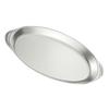 Oval Serving Platter Slip Resistant Handles Stainless Steel Fish Cooking Tray Kitchen Utensils For Roasting