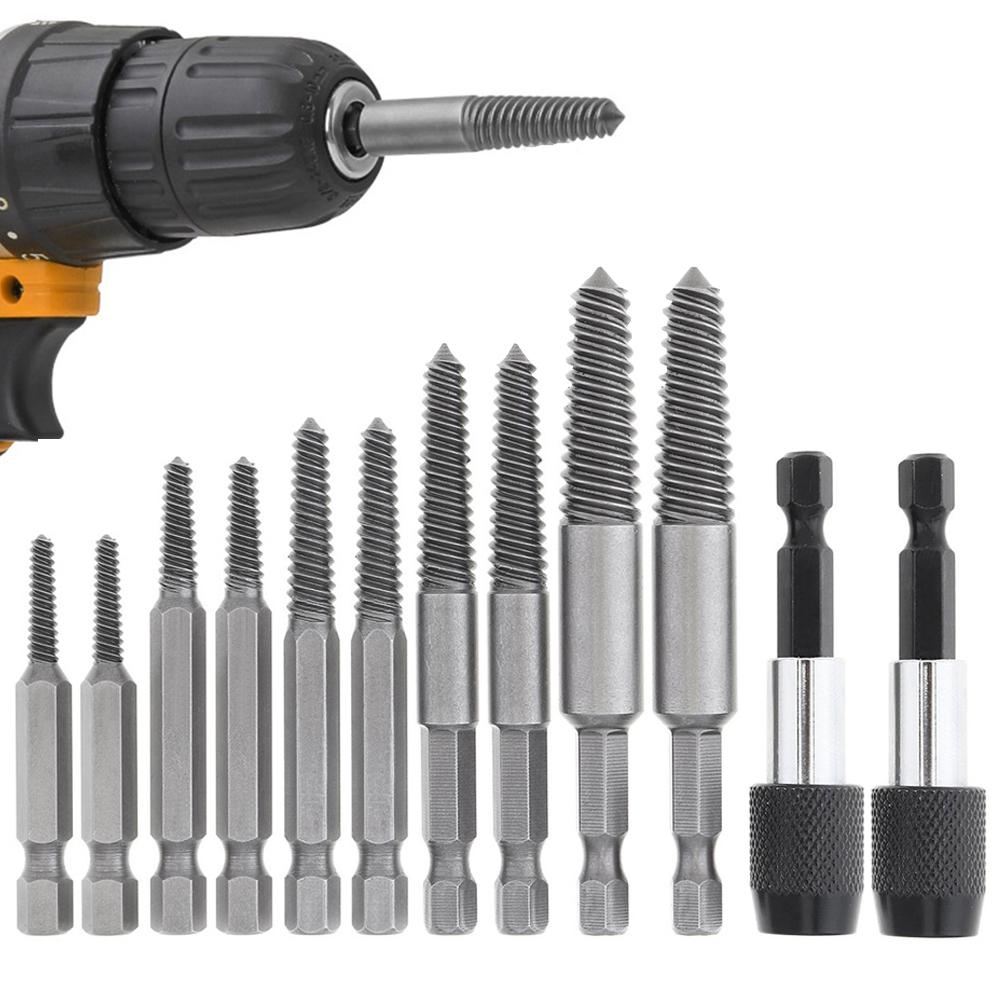 12Pcs/Set Hex Screw Extractors 6.35mm For Broken Screws