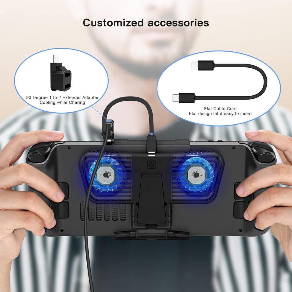 Externí LED ventilátor chlazení Držák držáku chladiče pro Steam Deck/Switch/Switch Příslušenství OLED náhradních dílů