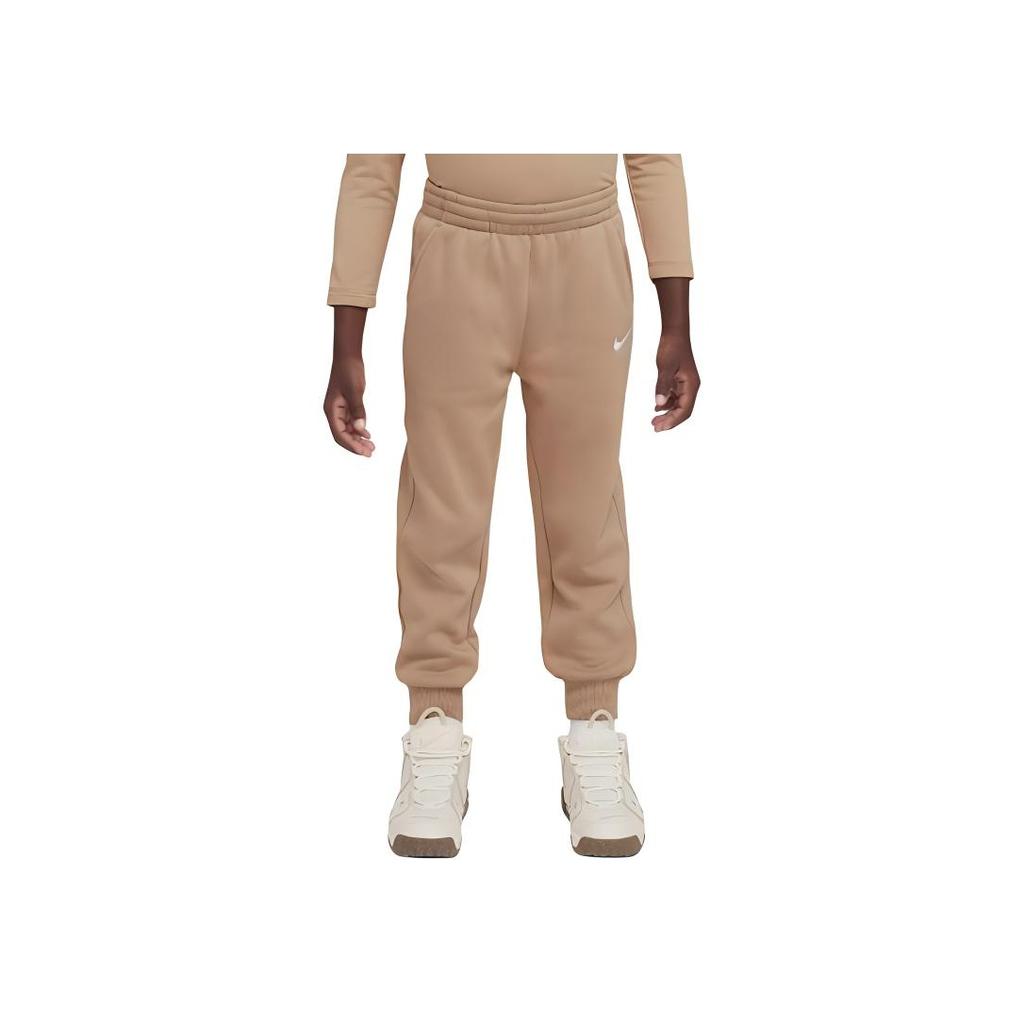 Nike Knitted Sports Pants Fashion Comfortable Soft Versatile Fleece Kids Bottoms Light-Yellow IB2555-200