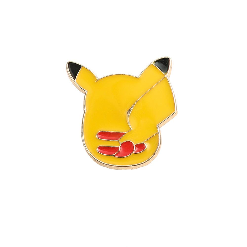 Аниме аксессуар металлический значок Пикачу милый брошь Покемон сумка сплав краска