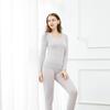 Women's Vertical Striped Pajamas Set Autumn Winter Long-sleeved Tight-fitting Thermal Clothing Set Body-shaping Self-heating Pajamas Two-piece Set