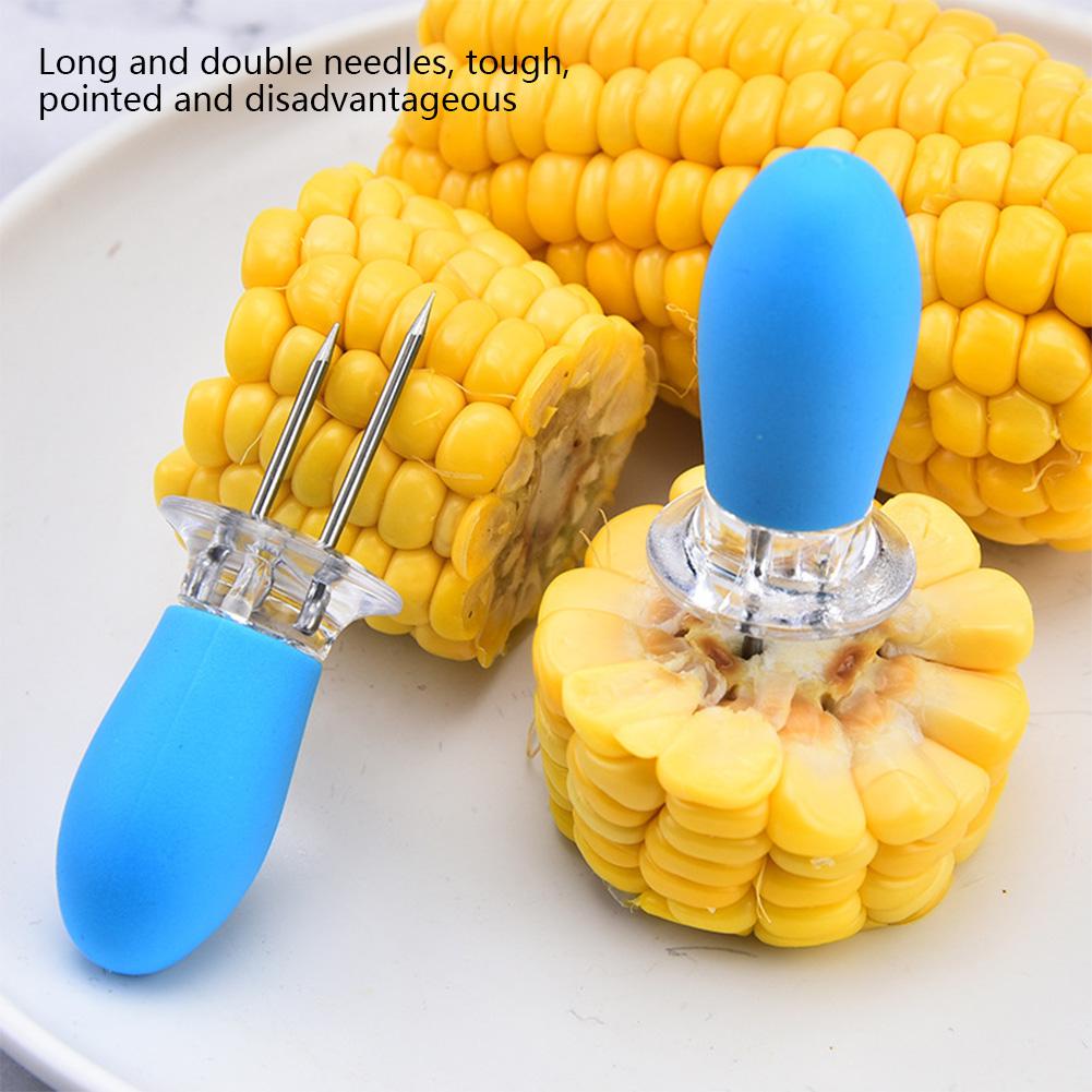 Stainless Steel Corn Needle Corn Fork Corn Insertion Barbecue Fork BBQ Creative Kitchen Tool