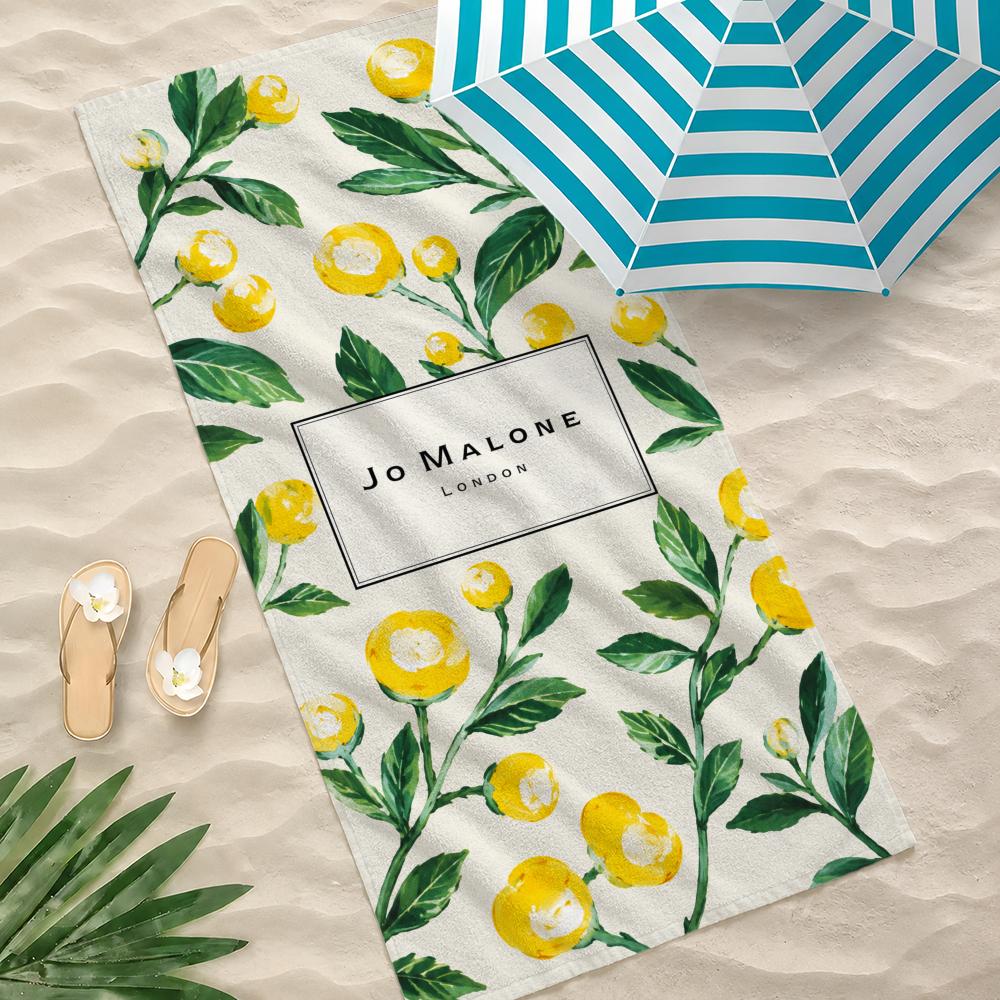 Brand Jo Malone London Towel Microfiber Beach Towel Quick Dry Absorbent Soft for Swimming Yoga Resort Travel Camping