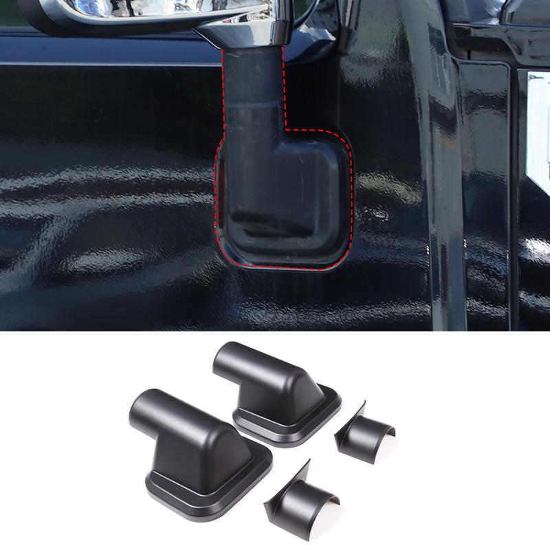 For Hummer H2 2003-2009 ABS Black/Silver Car Exterior Mirror Cover Mirror Protection Trim Cover Sticker Car Accessories