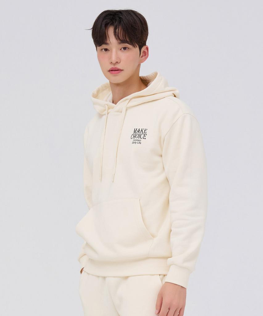 CHASECULT Unisex Essential Brushed Graphic Hoodie - Ivory