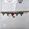 Halloween Party Essential Set: Tulle Headband, Skull Festival Hair Hoop, Gloves & Necklace for Day of the Dead Masquerade