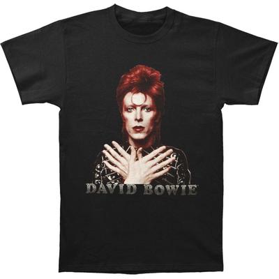 Herren David Bowie Ziggy 1973 Slim Fit T-Shirt Schwarz