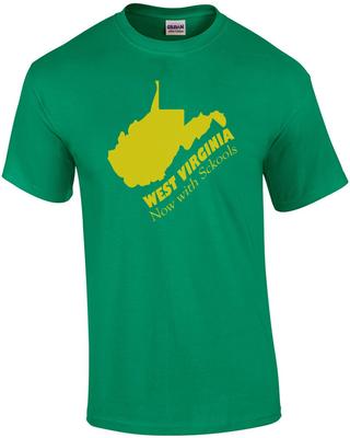 West Virginia - Jetzt mit Schulen - West Virginia T-Shirt