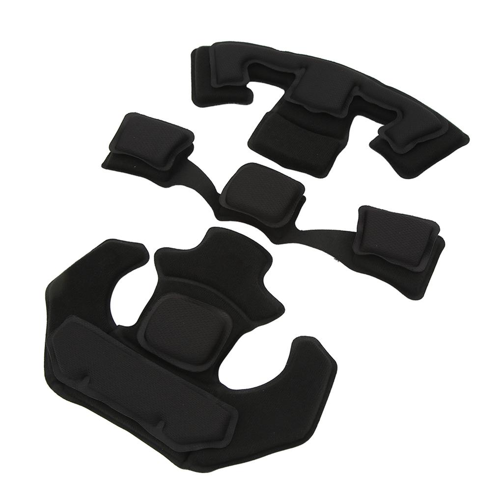 Helmet Cushion Head Pad Protective 2 Layer Memory Foam Cushion Helmet Pad Set for WENDY Black