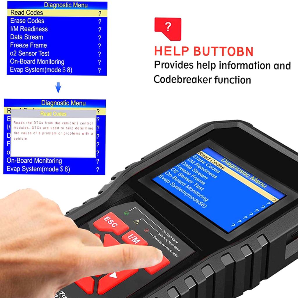 OBDII Scanner Code Reader (KW850) Professional OBDII Anto Scanner Car Diagnostic Check