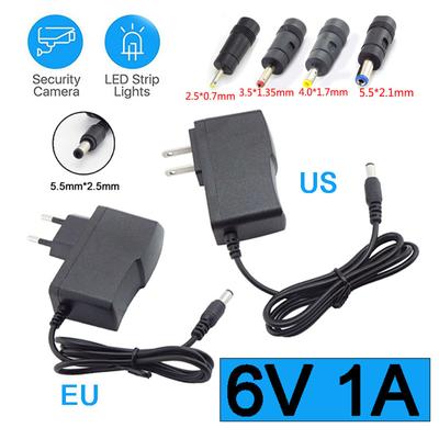 DC 6V 1A AC 100-240V Netzteil Ladegerät Adapter Konverter 5,5*2,1mm 4,0*1,7mm 3,5*1,35mm 2,5*0,7mm Stecker